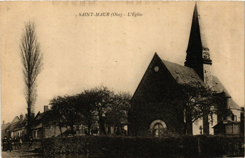 Carte postale ancienne Saint-Maur-L'Eglise à Saint-Maur
