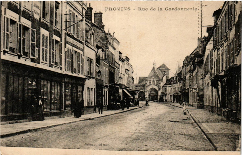 Carte postale ancienne Provins-Rue de la Cordonnerie