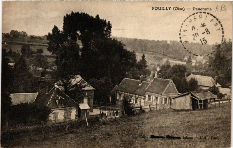 Carte postale ancienne Pouilly-Panorama à Pouilly