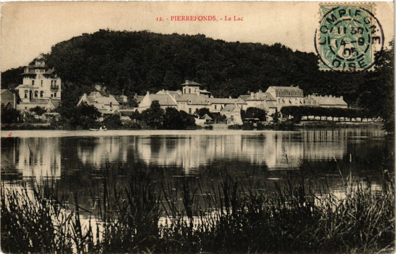 Carte postale ancienne Pierrefonds-Le Lac à Pierrefonds
