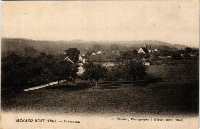 Carte postale ancienne Merard-Bury Panorama à Bury