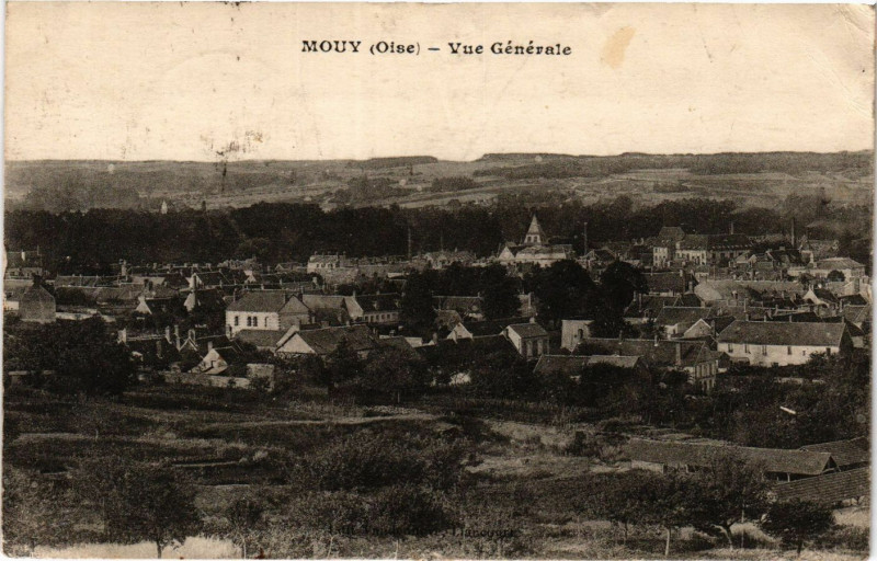 Carte postale ancienne Mouy-Vue générale à Mouy