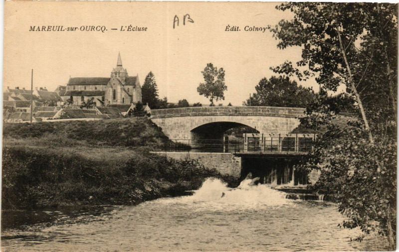 Carte postale ancienne Mareuil sur Ourcq-L'Ecluse à Mareuil-sur-Ourcq