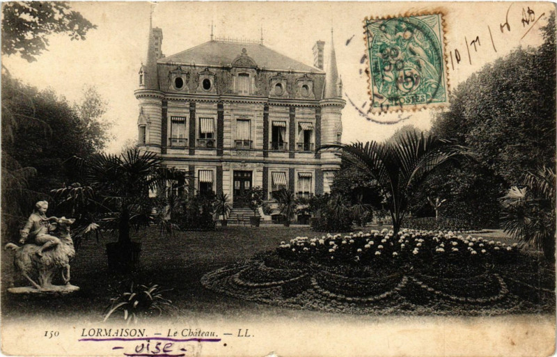 Carte postale ancienne Lormaison-Le Chateau à Lormaison