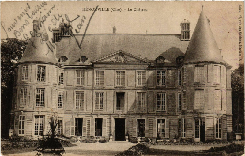 Carte postale ancienne Henonville-Le Chateau à Hénonville