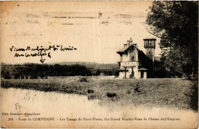 Carte postale ancienne Foret de Compiegne-Les Etangs de Saint-Pierre