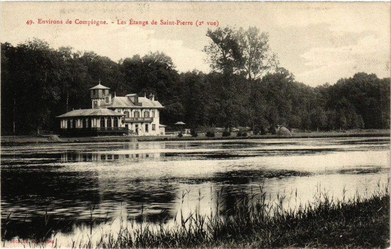 Carte postale ancienne Env. de Compiegne Les Etangs de Saint-Pierre à Compiègne