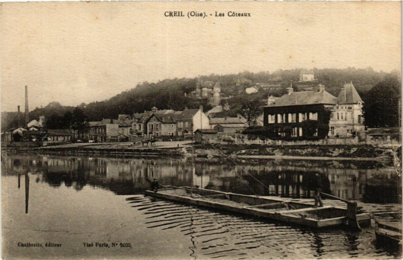 Carte postale ancienne Creil-Les Coteaux à Creil