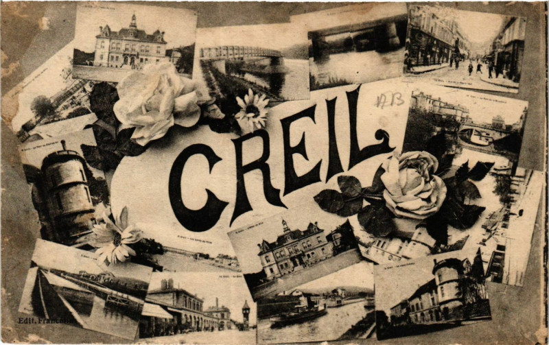 Carte postale ancienne Creil à Creil