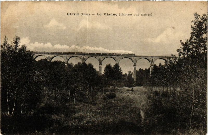 Carte postale ancienne Coye-Le Viaduc