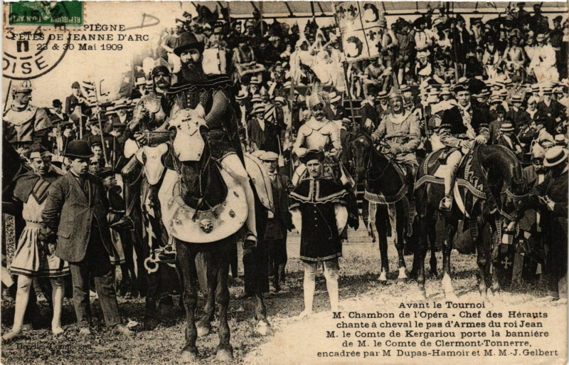 Carte postale ancienne Compiegne-Fetes de Jeanne d'Arc à Compiègne