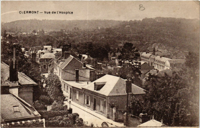 Carte postale ancienne Vue de l'Hospice à Clermont
