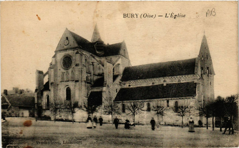 Carte postale ancienne Bury-L'Eglise à Bury
