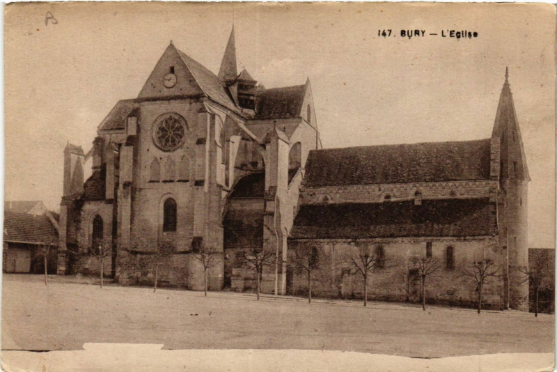 Carte postale ancienne Bury-L'Eglise à Bury