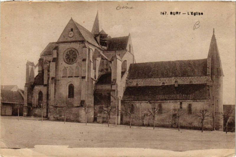 Carte postale ancienne Bury-L'Eglise à Bury
