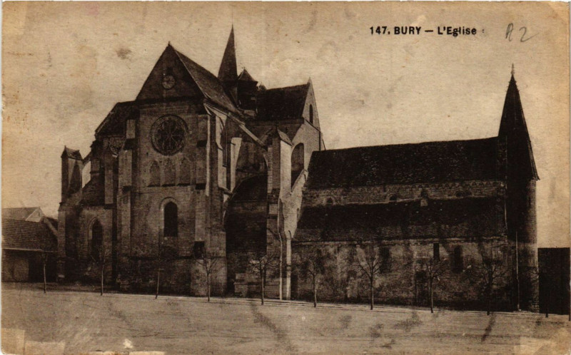 Carte postale ancienne Bury-L'Eglise à Bury