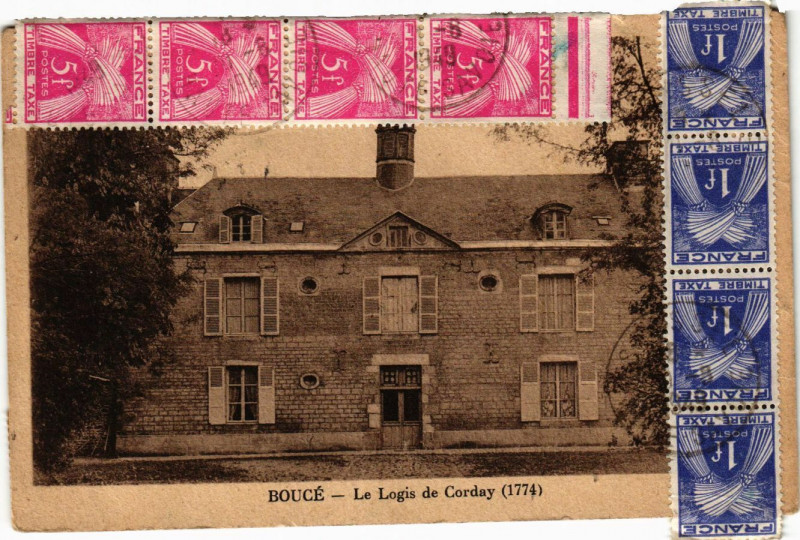 Carte postale ancienne Bouce-Le Logis de Corday