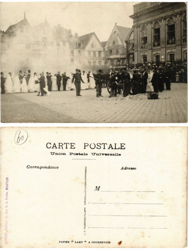 Carte postale ancienne Carte photo Beauvais à Beauvais