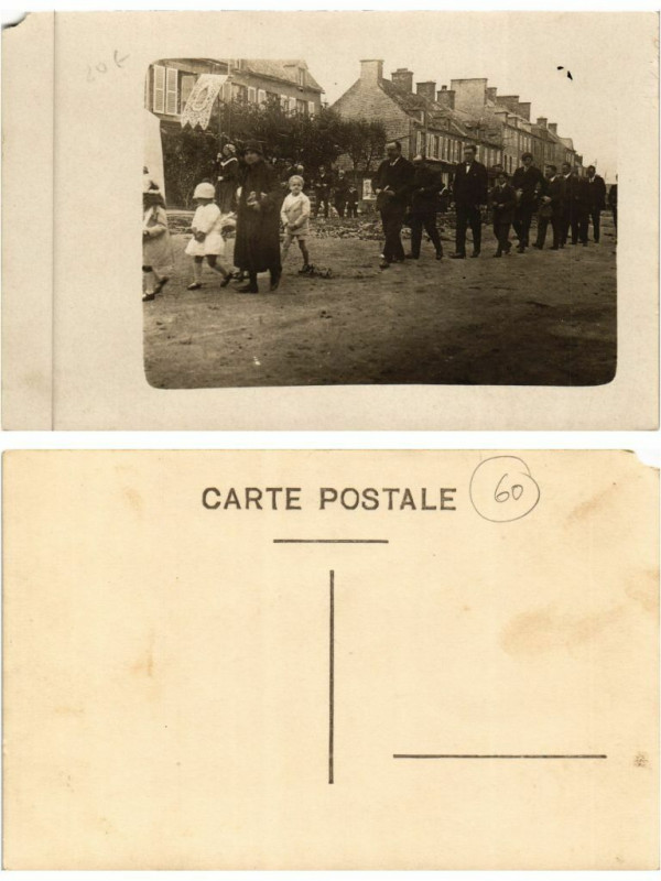 Carte postale ancienne Carte photo procession