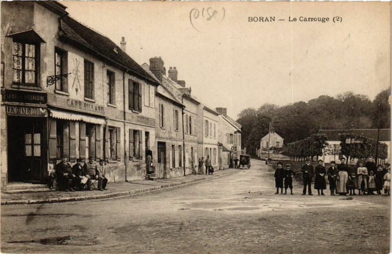 Carte postale ancienne Boran - Le Carrouge