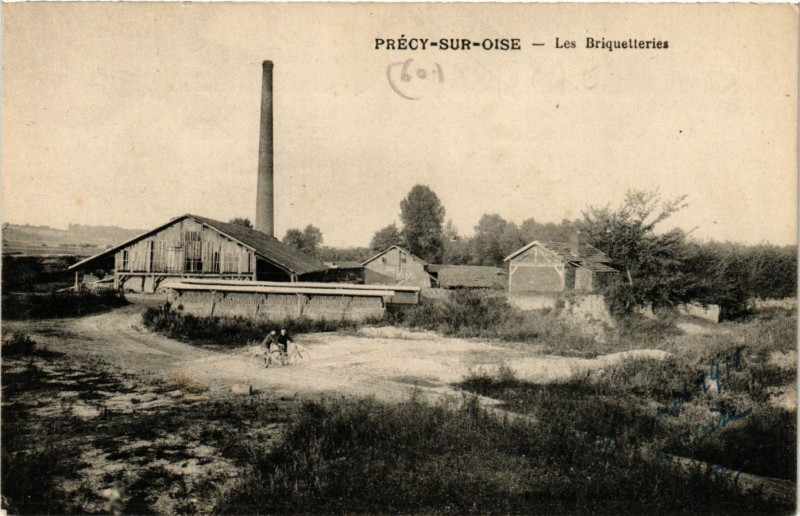 Carte postale ancienne Precy-sur-Oise - Les Briquetteries à Précy-sur-Oise