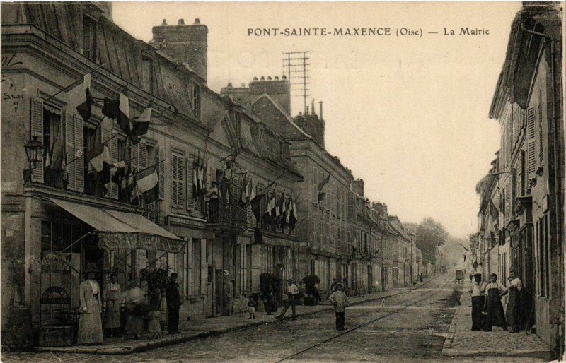 Carte postale ancienne Pont-Sainte-Maxence - La Mairie à Pont-Sainte-Maxence