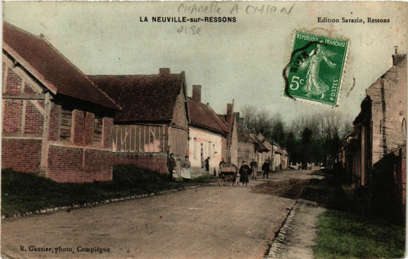 Carte postale ancienne La Neuville-sur-Ressons à La Neuville-sur-Ressons