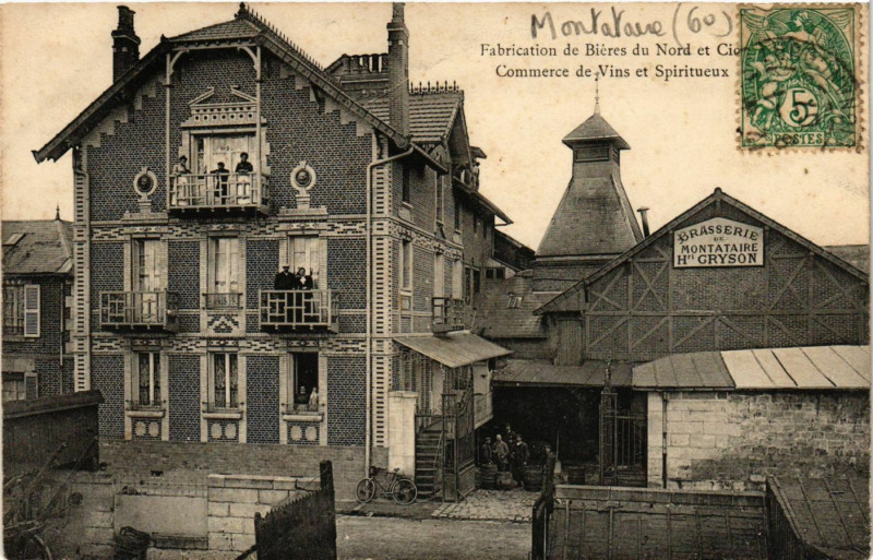 Carte postale ancienne Fabrication de Bieres du Nord et Cic