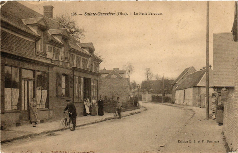 Carte postale ancienne Sainte-Genevieve - Le Petit Fercourt à Sainte-Geneviève