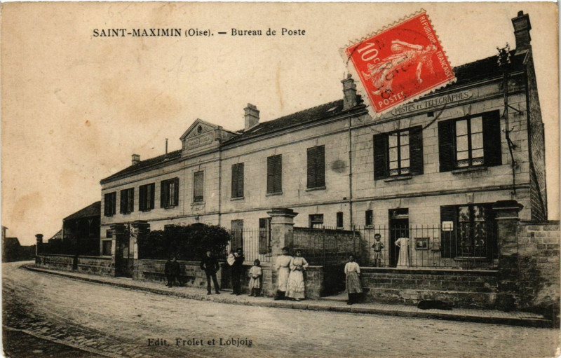 Carte postale ancienne Saint-Maximin - Bureau de Poste à Saint-Maximin