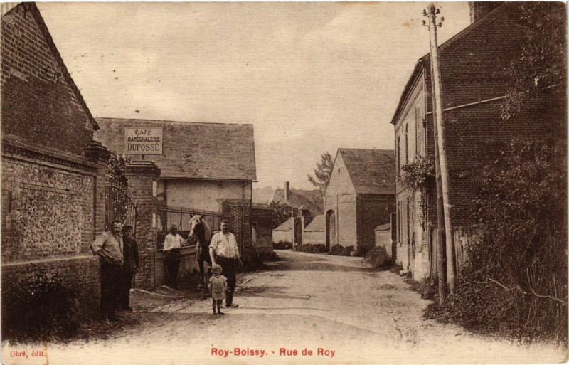 Carte postale ancienne Roy-Boissy - Rue de Roy à Roy-Boissy