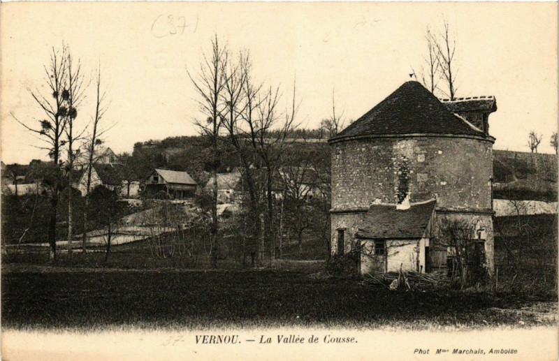 Carte postale ancienne Vernou La Vallée de Cousse
