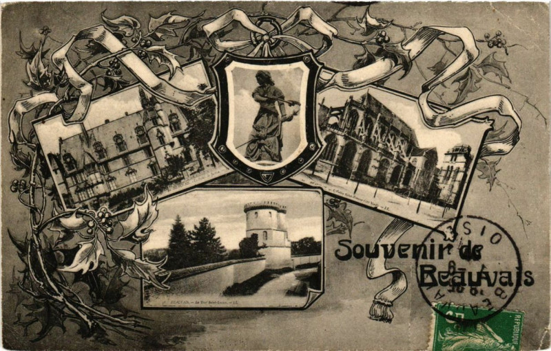 Carte postale ancienne Souvenir de Beauvais à Beauvais
