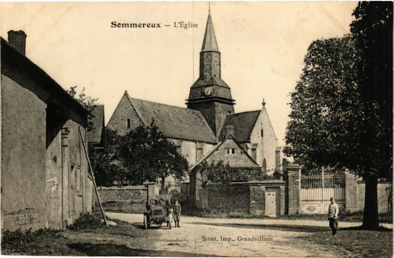 Carte postale ancienne Sommereux L'Eglise à Sommereux