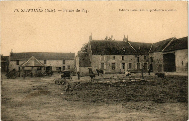 Carte postale ancienne Stines Ferme de Fay