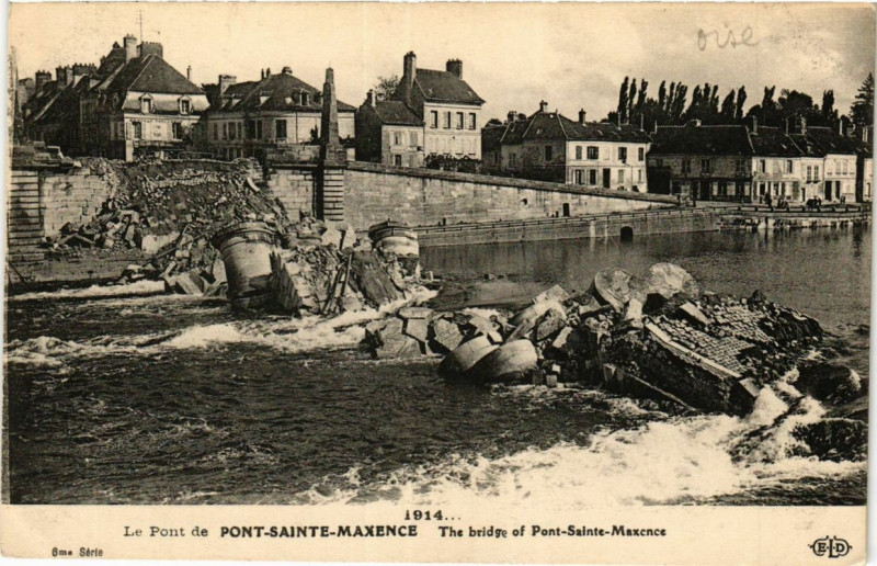 Carte postale ancienne Le Pont de Pont-Sainte-Maxence à Pont-Sainte-Maxence