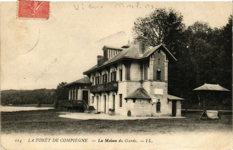 Carte postale ancienne La Foret de Compiegne La Maison du Garde à Compiègne