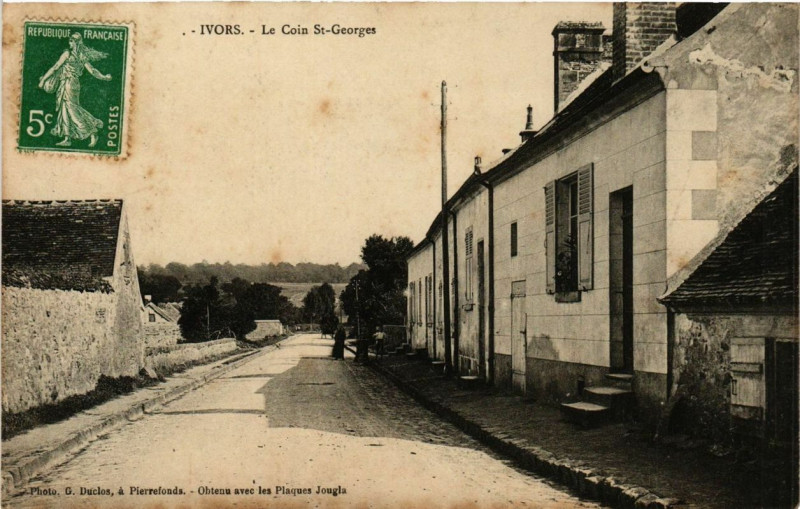 Carte postale ancienne Ivors Le Coin Saint-Georges à Ivors