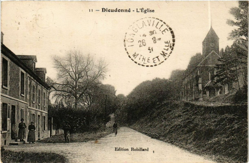 Carte postale ancienne Dieudonne l'Eglise à Dieudonné