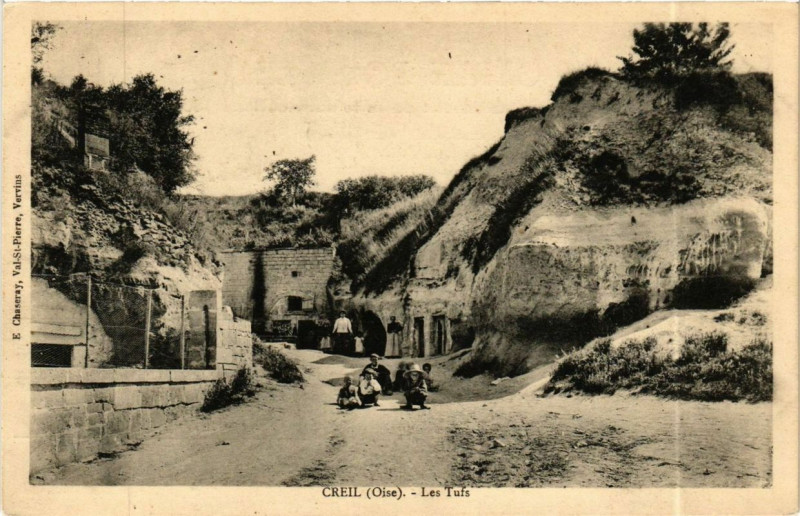 Carte postale ancienne Creil Le Tufs à Creil