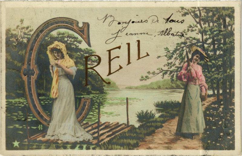 Carte postale ancienne Creil à Creil