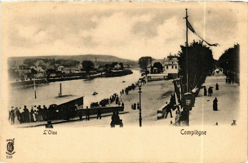 Carte postale ancienne Compiegne à Compiègne