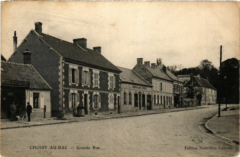Carte postale ancienne Choisy-au-Bac Grande Rue à Choisy-au-Bac