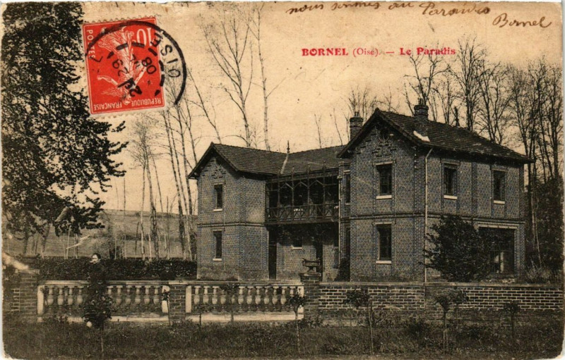 Carte postale ancienne Bornel Le Paradis à Bornel