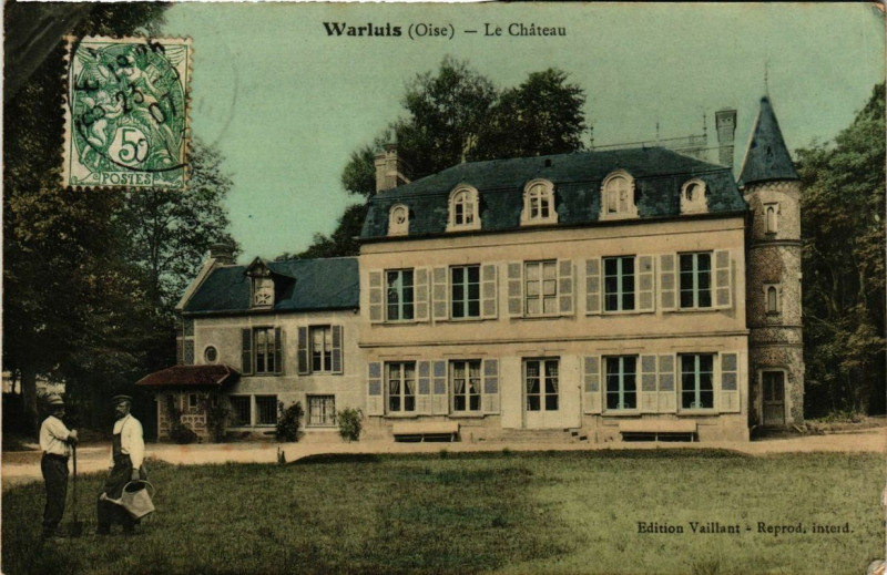 Carte postale ancienne Warluis Le Chateau à Warluis