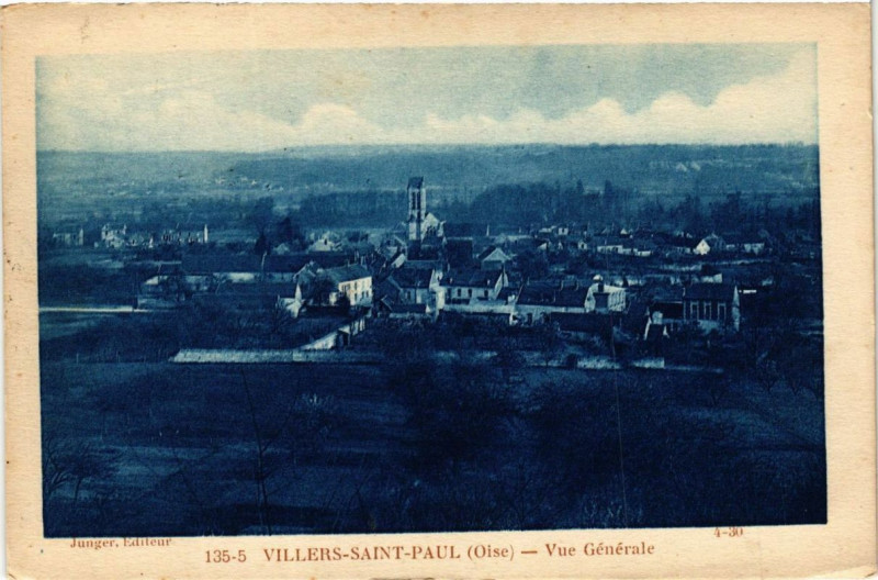 Carte postale ancienne Villers-Saint-Paul Vue générale à Villers-Saint-Paul