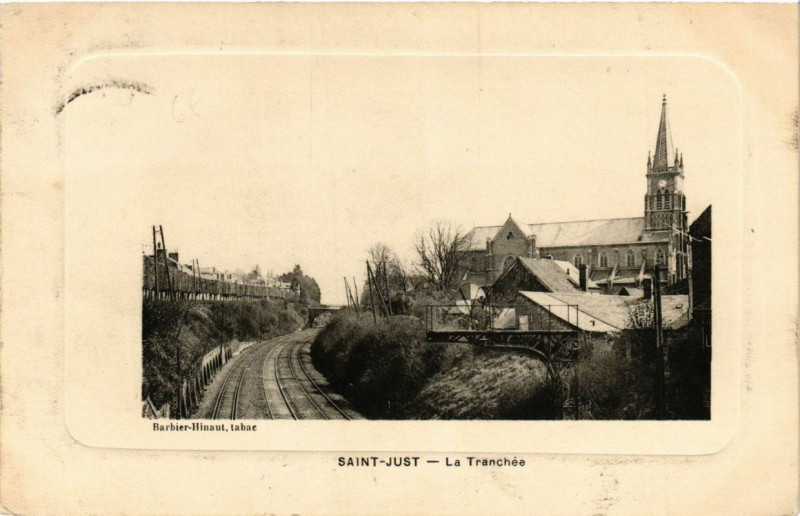Carte postale ancienne Saint-Just La Tranchée