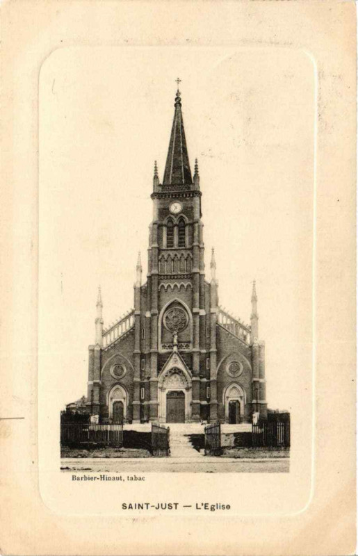 Carte postale ancienne Saint-Just L'Eglise