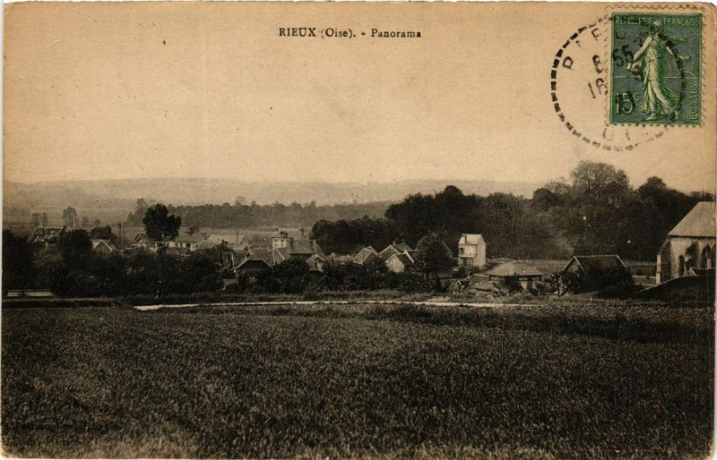 Carte postale ancienne Rieux Panorama à Rieux
