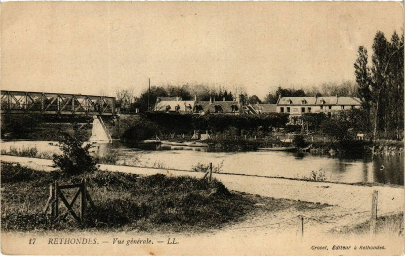Carte postale ancienne Rethondes vue générale à Rethondes